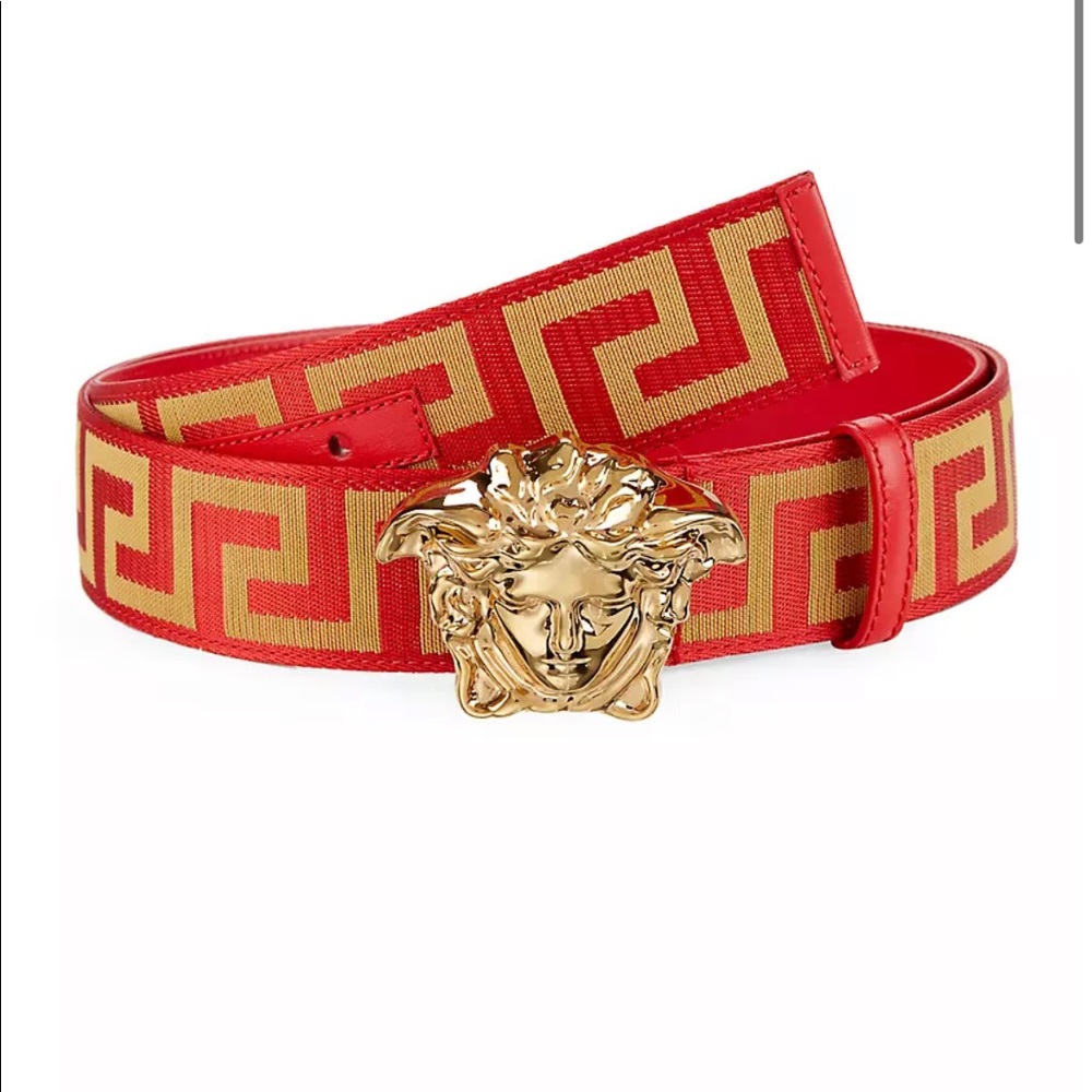 Versace La Medusa Leather Belt